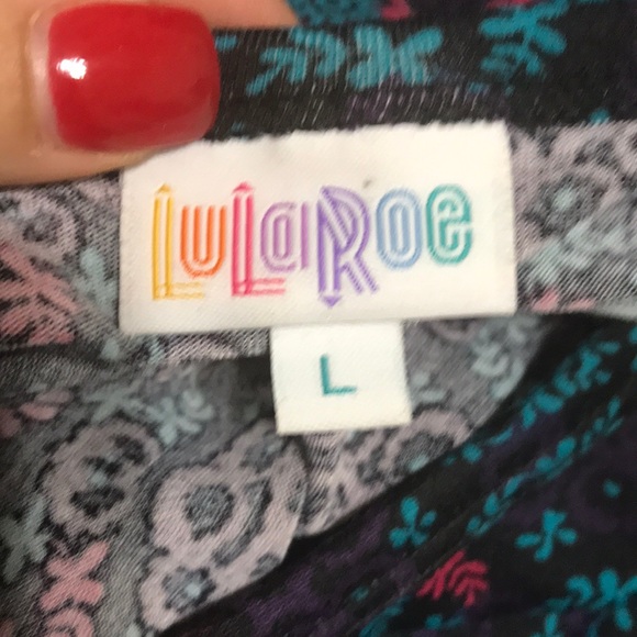 LulaRoe Julia Multi Color Floral Medallion Dress - Picture 2 of 4